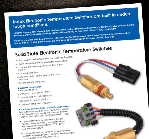 Index Electronic Temperature Switches